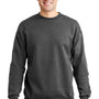 Hanes Mens EcoSmart Print Pro XP Pill Resistant Fleece Crewneck Sweatshirt - Heather Charcoal Grey