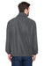 UltraClub 8480 Mens Iceberg 1/4 Zip Fleece Jacket Charcoal Grey Back
