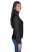 UltraClub 8481 Womens Iceberg Full Zip Fleece Jacket Black Side