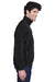 UltraClub 8485 Mens Iceberg Full Zip Fleece Jacket Black Side
