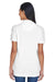 UltraClub 8530 Womens Classic Short Sleeve Polo Shirt White Back