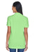 UltraClub 8530 Womens Classic Short Sleeve Polo Shirt Apple Green Back