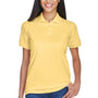 UltraClub Womens Classic Short Sleeve Polo Shirt - Yellow - Closeout