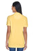 UltraClub 8530 Womens Classic Short Sleeve Polo Shirt Yellow Back
