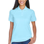 UltraClub Womens Classic Short Sleeve Polo Shirt - Baby Blue - Closeout