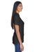 UltraClub 8530 Womens Classic Short Sleeve Polo Shirt Black Side