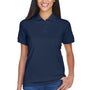 UltraClub Womens Classic Short Sleeve Polo Shirt - Navy Blue