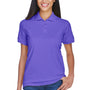 UltraClub Womens Classic Short Sleeve Polo Shirt - Purple - Closeout