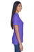 UltraClub 8530 Womens Classic Short Sleeve Polo Shirt Purple Side