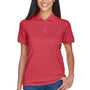 UltraClub Womens Classic Short Sleeve Polo Shirt - Cardinal Red - Closeout