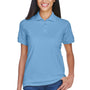 UltraClub Womens Classic Short Sleeve Polo Shirt - Cornflower Blue - Closeout