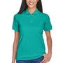 UltraClub Womens Classic Short Sleeve Polo Shirt - Jade Green - Closeout