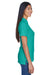UltraClub 8530 Womens Classic Short Sleeve Polo Shirt Jade Green Side