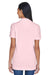 UltraClub 8530 Womens Classic Short Sleeve Polo Shirt Pink Back