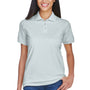 UltraClub Womens Classic Short Sleeve Polo Shirt - Silver Grey - Closeout