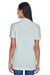 UltraClub 8530 Womens Classic Short Sleeve Polo Shirt Silver Grey Back