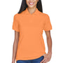 UltraClub Womens Classic Short Sleeve Polo Shirt - Tangerine Orange - Closeout