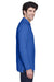 UltraClub 8532 Mens Classic Long Sleeve Polo Shirt Royal Blue Side