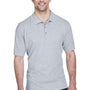 UltraClub Mens Classic Short Sleeve Polo Shirt - Heather Grey