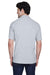 UltraClub 8535 Mens Classic Short Sleeve Polo Shirt Heather Grey Back