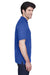 UltraClub 8535 Mens Classic Short Sleeve Polo Shirt Royal Blue Side