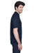 UltraClub 8535 Mens Classic Short Sleeve Polo Shirt Navy Blue Side