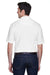 UltraClub 8540 Mens Whisper Short Sleeve Polo Shirt White Back