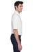 UltraClub 8540 Mens Whisper Short Sleeve Polo Shirt White Side