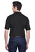 UltraClub 8540 Mens Whisper Short Sleeve Polo Shirt Black Back