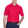 UltraClub Mens Whisper Short Sleeve Polo Shirt - Red - Closeout