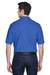 UltraClub 8540 Mens Whisper Short Sleeve Polo Shirt Royal Blue Back
