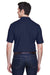 UltraClub 8540 Mens Whisper Short Sleeve Polo Shirt Navy Blue Back