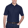 UltraClub Mens Whisper Short Sleeve Polo Shirt - Navy Blue