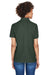 UltraClub 8541 Womens Whisper Short Sleeve Polo Shirt Forest Green Back