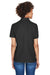 UltraClub 8541 Womens Whisper Short Sleeve Polo Shirt Black Back