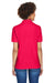 UltraClub 8541 Womens Whisper Short Sleeve Polo Shirt Red Back