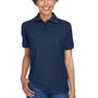 UltraClub Womens Whisper Short Sleeve Polo Shirt - Navy Blue