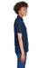 UltraClub 8541 Womens Whisper Short Sleeve Polo Shirt Navy Blue Side