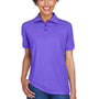UltraClub Womens Whisper Short Sleeve Polo Shirt - Purple - Closeout