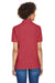 UltraClub 8541 Womens Whisper Short Sleeve Polo Shirt Cardinal Red Back