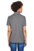 UltraClub 8541 Womens Whisper Short Sleeve Polo Shirt Graphite Grey Back