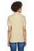 UltraClub 8541 Womens Whisper Short Sleeve Polo Shirt Putty Brown Back