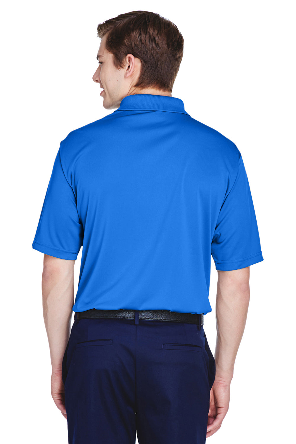 UltraClub 8610 Mens Cool & Dry 8 Star Elite Performance Moisture Wicking Short Sleeve Polo Shirt Royal Blue Back
