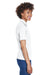 UltraClub 8610L Womens Cool & Dry 8 Star Elite Performance Moisture Wicking Short Sleeve Polo Shirt White Side