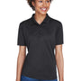 UltraClub Womens Cool & Dry 8 Star Elite Performance Moisture Wicking Short Sleeve Polo Shirt - Black