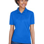 UltraClub Womens Cool & Dry 8 Star Elite Performance Moisture Wicking Short Sleeve Polo Shirt - Royal Blue