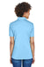UltraClub 8610L Womens Cool & Dry 8 Star Elite Performance Moisture Wicking Short Sleeve Polo Shirt Columbia Blue Back