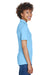 UltraClub 8610L Womens Cool & Dry 8 Star Elite Performance Moisture Wicking Short Sleeve Polo Shirt Columbia Blue Side