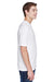 UltraClub 8620 Mens Cool & Dry Performance Moisture Wicking Short Sleeve Crewneck T-Shirt White Side