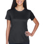 UltraClub Womens Cool & Dry Performance Moisture Wicking Short Sleeve Crewneck T-Shirt - Black